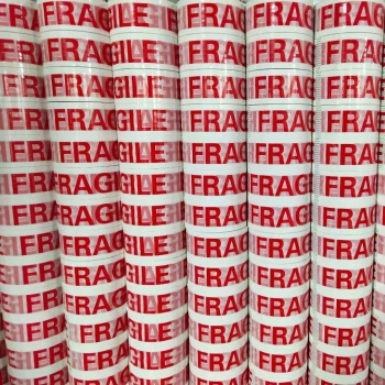 Fragile packing tape for parcels